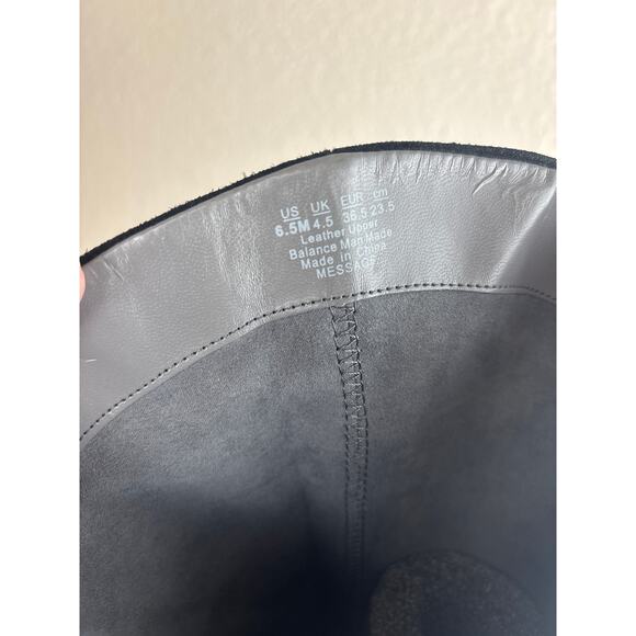 OTK Black Suede Slouchy Over the Knee Boots Comfort Dr. Scholl’s Message Sz. 6.5 - Picture 11 of 12